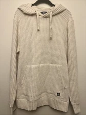 Alpine design men’s waffle hoodie, medium, cream NWT