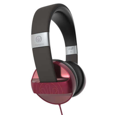 Ifrogz Audio Carbide-Headphone Headset mit Mikrofon, Schnurgebunden Rot NEU OVP