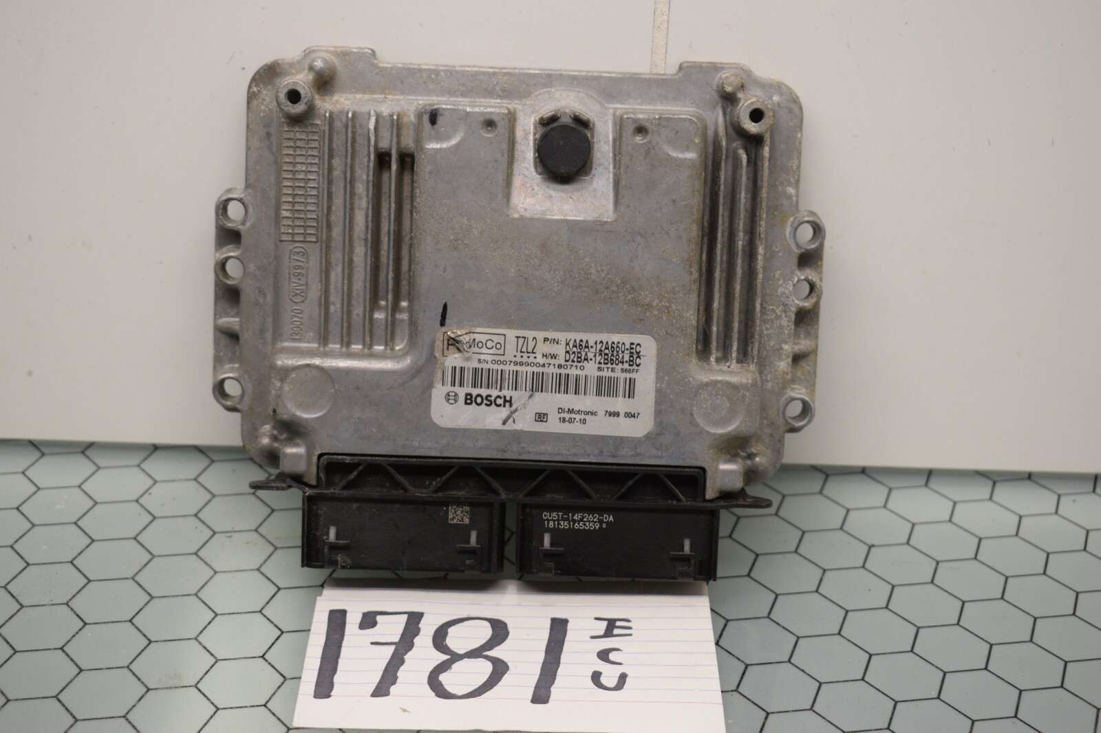 2019 Ford Fiesta 1.6L #1781 Engine Computer ECM ECU  KA6A-12A650-EC
