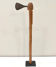 African Lobi Ceremonial Wood Axe Burkina Faso