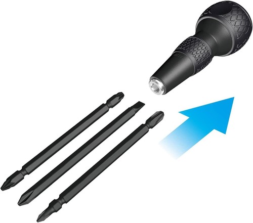 Vessel Electric Ball Grip Screwdriver with bits JAPAN 220w-3 Magnetic DIY tool - Picture 8 of 18