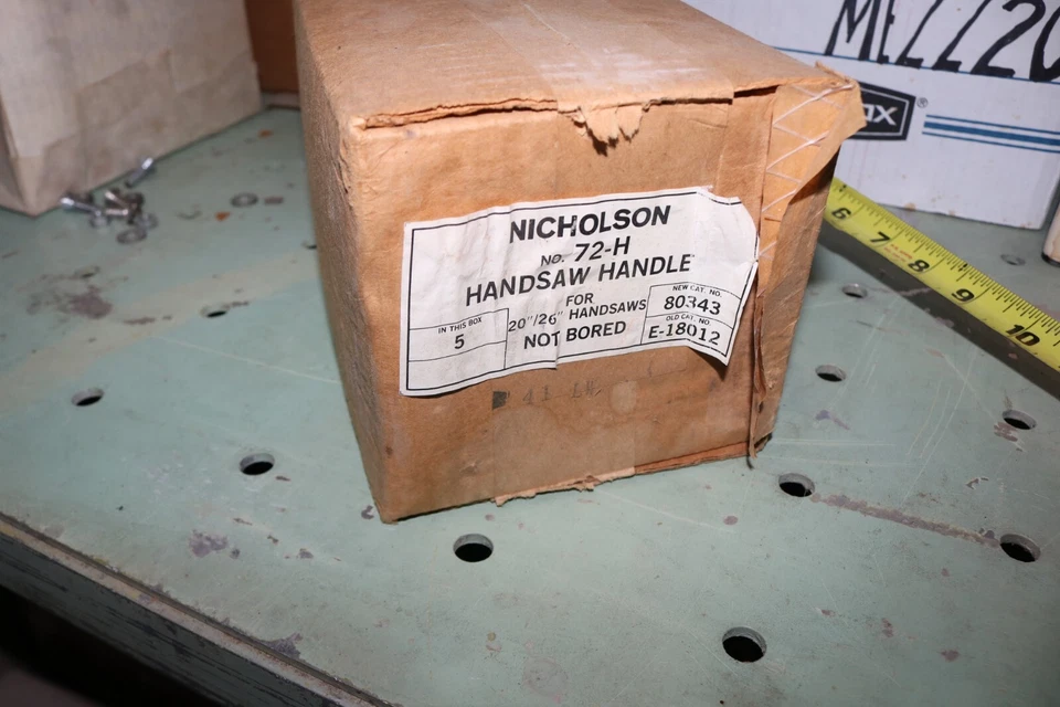 Nuevo de Lote Antiguo Nicholson No. Manija de repuesto de sierra de mano 72-H para sierras de 20 a 26 pulgadas Foto 2 de 4