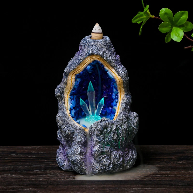 Dragon Crystal Backflow Incense Burner Earthbound Trading
