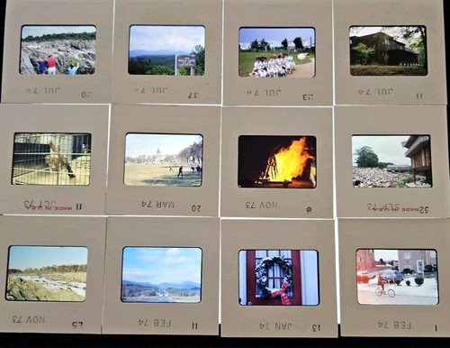 Vtg 35mm Slides 1970's 400pc Mt Vernon Washington DC Dulles Airport Indy 500 - Picture 6 of 11