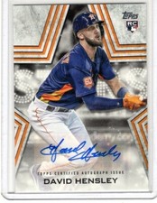 David Hensley 2023 Topps   RC auto BSA-HEN Baseball Stars signedxFREE SHIP