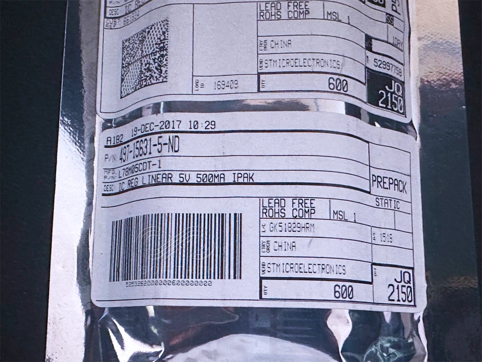 10Pcs L78M05CDT-1 78M05 ST 5V 500mA Positive Linear Voltage Regulator IPAK - Image 2 of 2