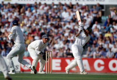 Saeed Anwar batting for Pakistan during the 3rd Test Match be- Cricket Photo 1