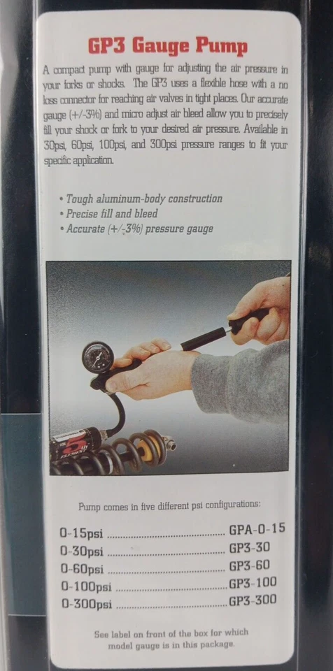 PROGRESSIVE SUSPENSION FOR HARLEY GP3 GAUGE MOUNTED PUMP 60pd GP-0-60 - Imagem 3 de 4