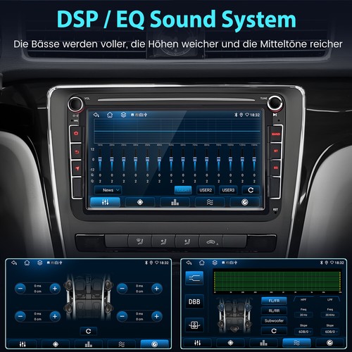8" Autoradio Android 13 Carplay GPS Navi Für VW GOLF 5 6 Passat Polo Tiguan Seat - Bild 12 von 14