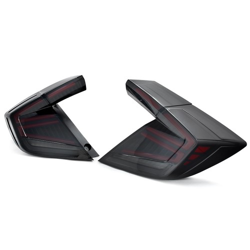For 2016-2021 Honda Civic Hatchback Smoke Lens LED Tail lights Type R Rear Lamps - Picture 8 of 15