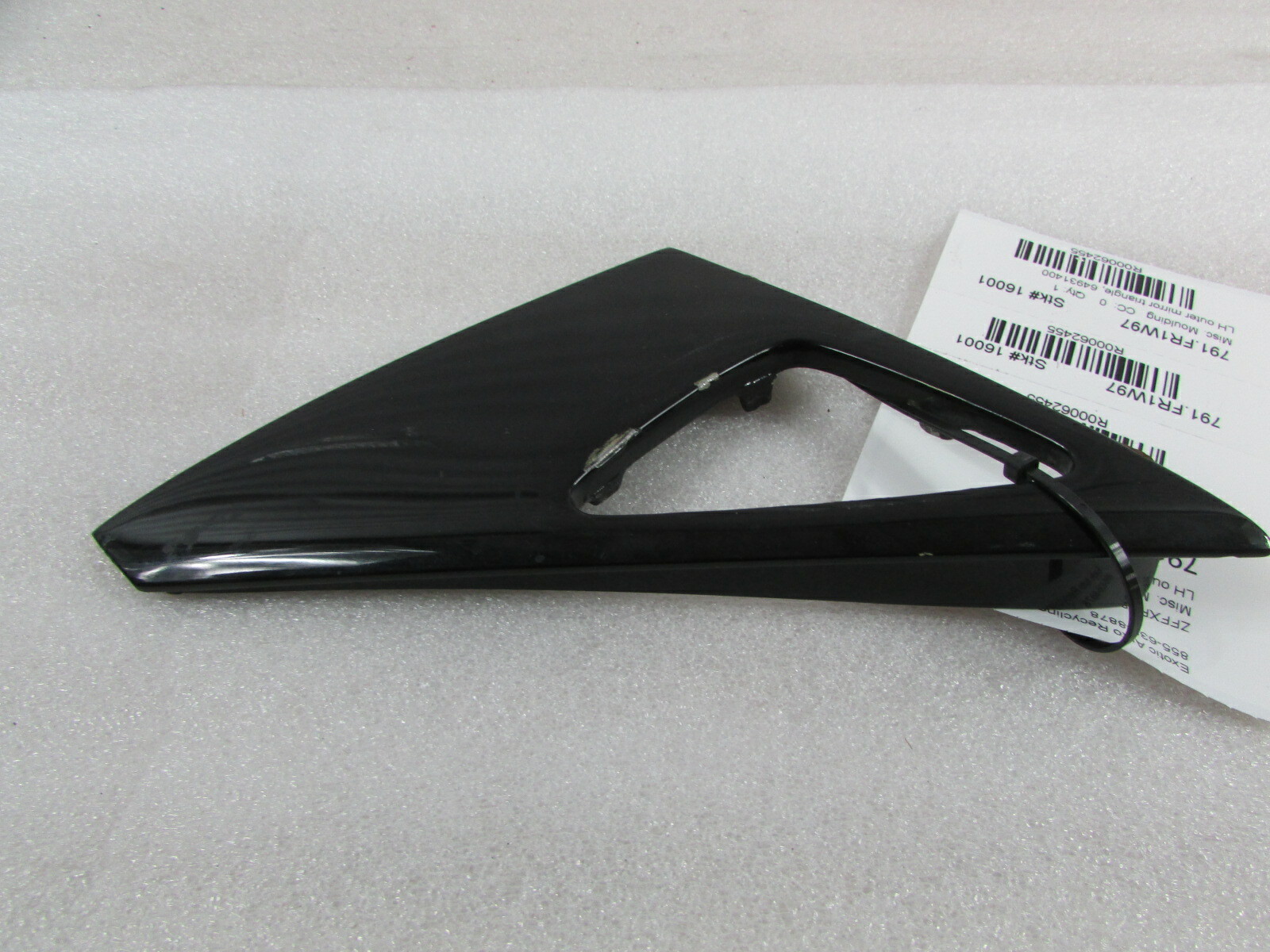 Ferrari F355, LH, Left Outer Mirror Triangle Moulding, Used, P/N 64931400