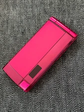 Fujitsu F-02B Pink Docomo FOMA Japanese Flip phone Keitai Garakei Retro