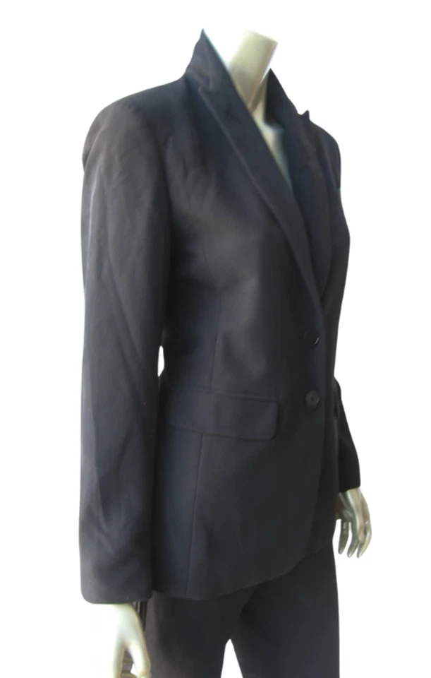 Blazer W3 Ralph Lauren NUEVO Mujer Negro 2 Botones Pico Solapas Botones Puños Forrado 4 Foto 4 de 4