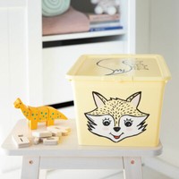 Aufbewahrungsbox Mit Deckel Gelb X Box Deco Fuchs15 L Branq