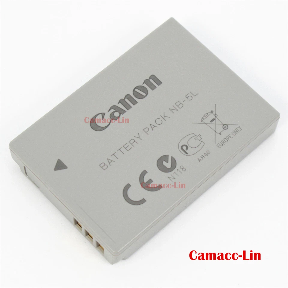 Batería para cámara Canon PowerShot S110 SX220 SX230 SD700 SD880 SD990 OEM NB-5L Foto 3 de 4