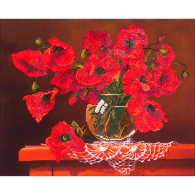 Diamond Dotz Diamond Embroidery Facet Art Kit 23''X19''-Red Poppies DD9002