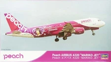 Hasegawa #10804 1/200 Peach Airbus A320 Marlko Jet