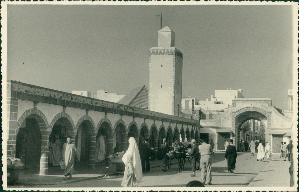 Maroc, Le Bouregreg au Port de Rabat Vintage citrate print