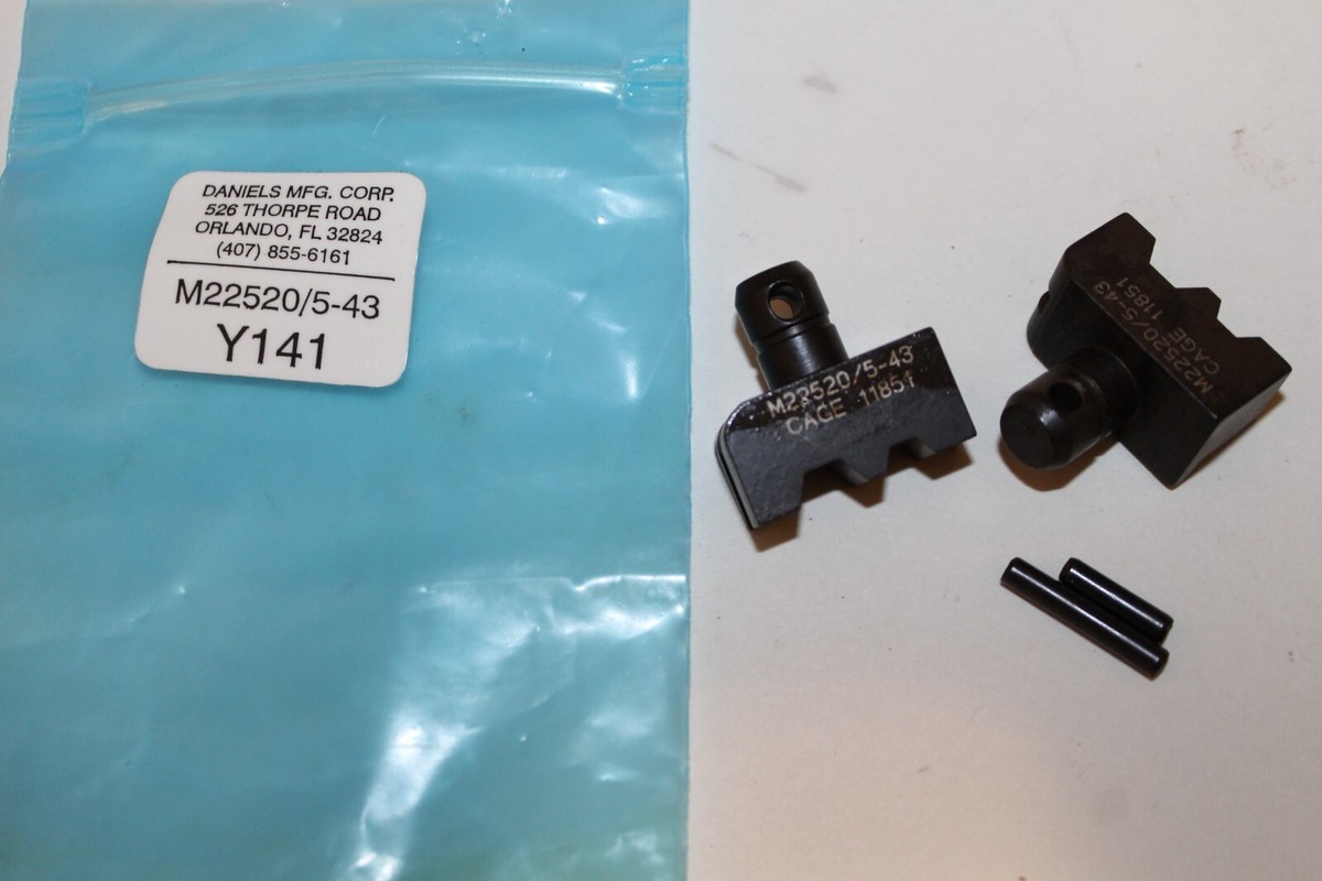 DMC Daniels Y141 Crimping Die Set For Use With M22520/5-43 Hex NEW