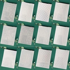 Boat Checker Butterfly Leaves Flowers Embossing Folder Card Making Craft