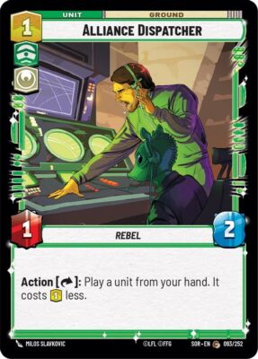 Star Wars Unlimited Alliance Dispatcher (93/596) Spark of Rebellion NM