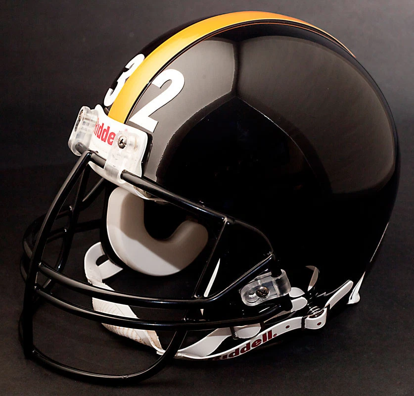Casco de fútbol americano Schutt NOPO FRANCO HARRIS PITTSBURGH STEELERS MÁSCARA FACIAL - NEGRO Foto 2 de 2