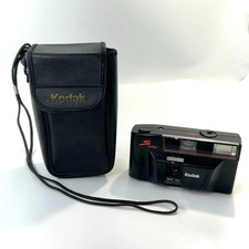 Kodak S100 EF S Series 35MM Film Camera Point  Shoot Blk  Case Vtg NOT TESTED