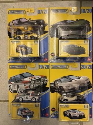 Matchbox 2026 - Collectors Welle H - 4 Modelle Audi Quattro Bugatti Jaguar