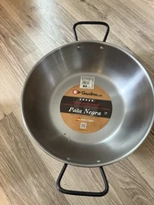 Garcima Pata Negra Sarten Honda con Asas Pulida Spanish Frying Pan 32cm