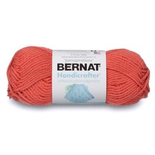 Bernat Handicrafter Cotton Yarn Tangerine 100 Cotton 80 Yards Machine Washable