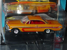 Johnny Lightning 1961 Chevy Impala Ss 409 Custom Lowrider Car -yellow Mip