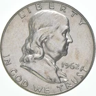 1962 Franklin Half Dollar AU 90% Silver *8642