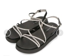 Rhinestone Strap Sandals 41217