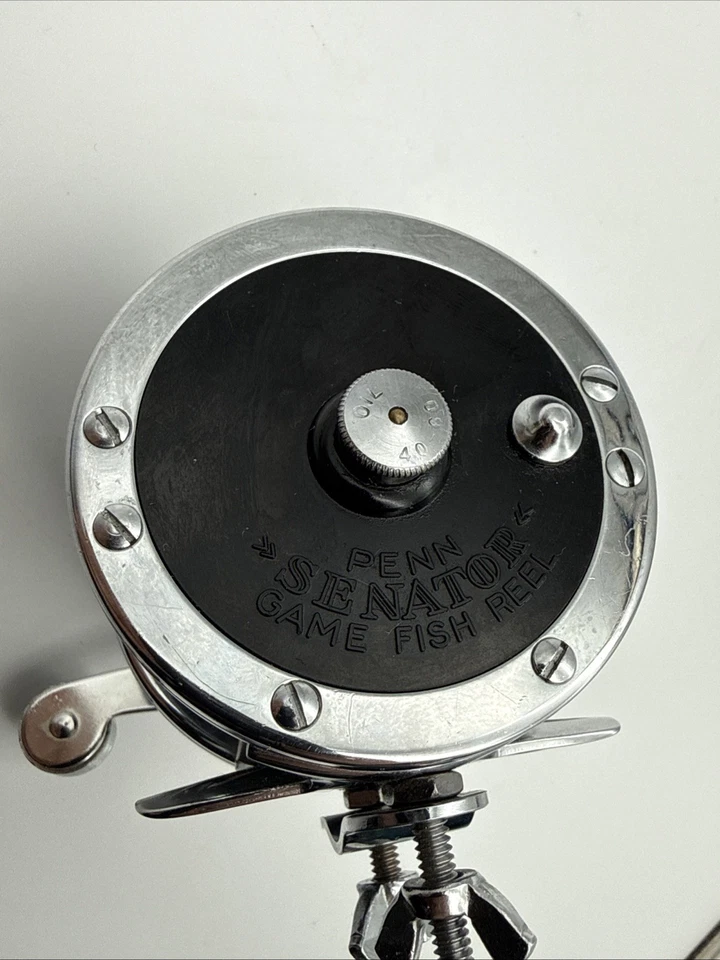 Vintage 1960's Penn Senator 1/0 Fishing Reel Square Handle ~ Nice Condition - Image 4 of 4