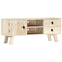 Vidaxl Tv-Schrank 110 X 30 X 44 Cm Massivholz Mango Neu