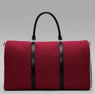 Jordan Nike Monogram Luxury Duffle Bag Varsity Red 40L Luggage