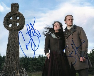 Sam Heughan & Caitriona Balfe Outlander Hot 8x10 Photo Signed with COA