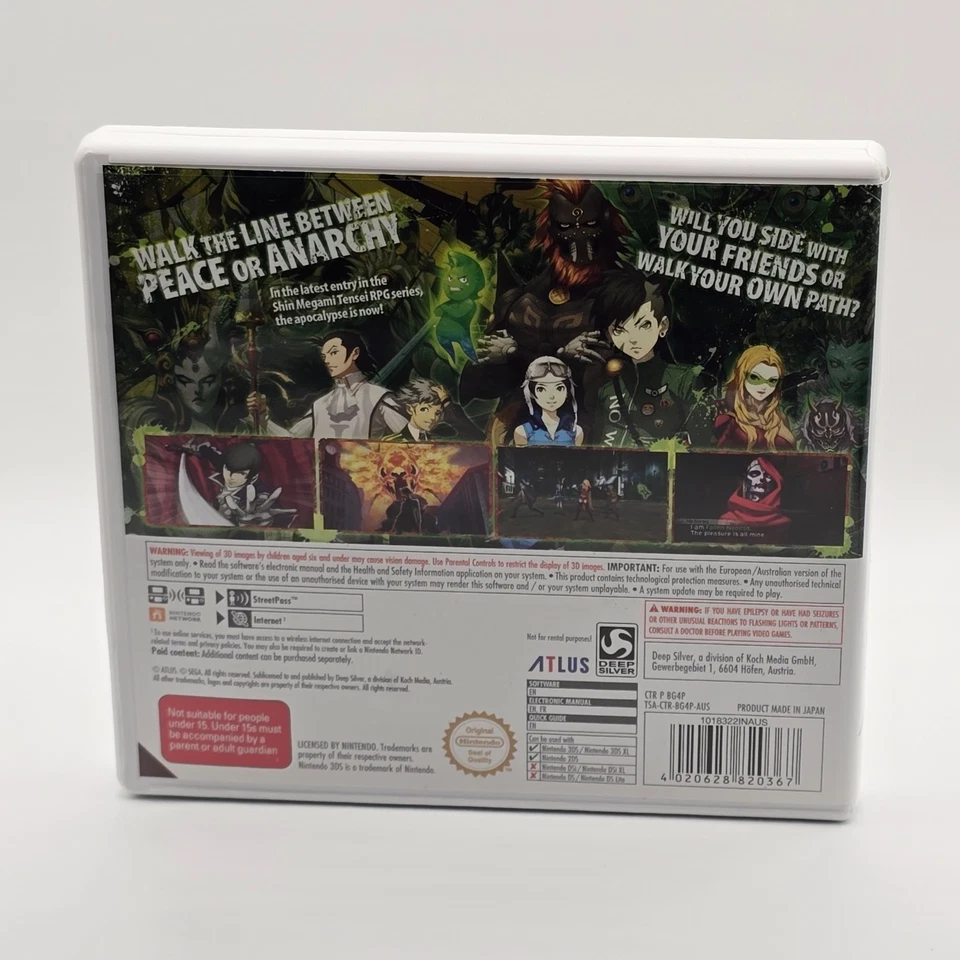 Shin Megami Tensei IV Apocalypse, Nintendo 3DS, PAL, CIB, VGC, 2DS, JRPG, Atlus - Image 2 of 4
