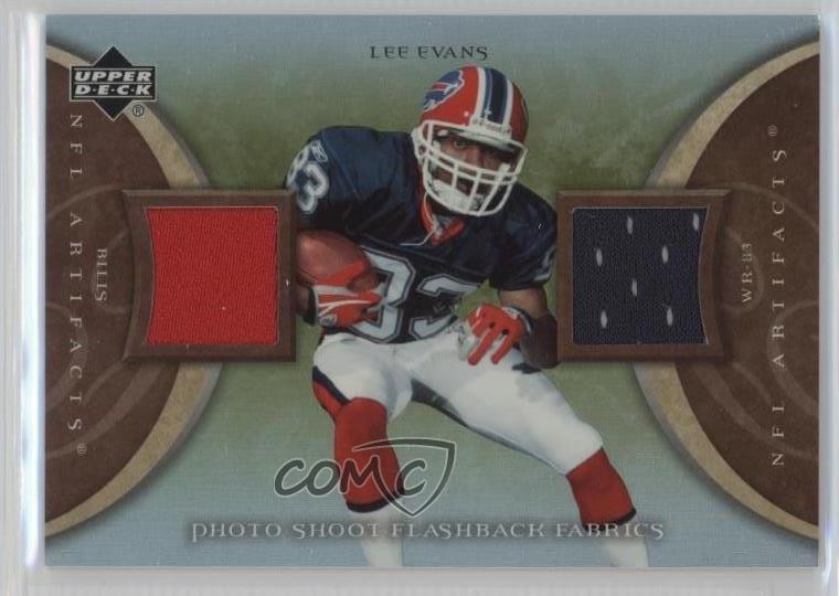 2007 Upper Deck Artifacts Photo Shoot Flashback Fabrics Green Lee Evans b6s