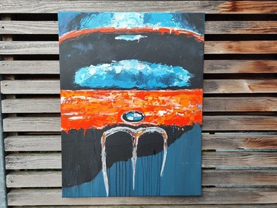 Acrylbild BMW 02, E30 E21 E28 E34 E38 E32 E9 , freie Interpretation Original 