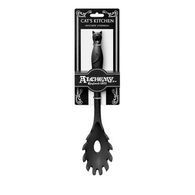 PT Alchemy Gothic Cat's Kitchen Black Pasta Spoon