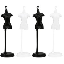 4 pcs  Mini Doll Dress Supporting Rack Mannequin Model Stand Accessories