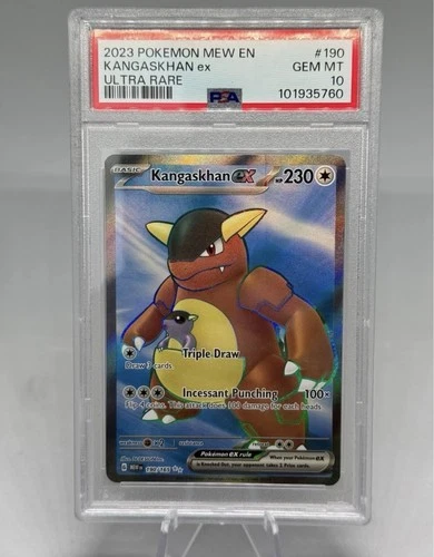 Kangaskhan ex 190/165 PSA 10 Pokemon SV: 151 Ultra Rare 2023 Ultra Rare
