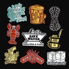 9x Lot Vtg Novelty Magnet Rubber Flexible Fri...