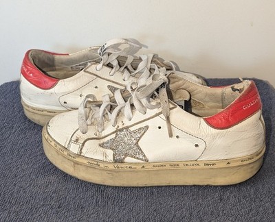 Golden Goose Hi Star Sneakers Womens Size EU 35 US White