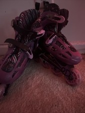 Purple Roller Skates 3.4.5.6 for Girls