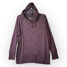 Xersion Lightweight Hoodie Women’s Size Large Burgundy Activewear Cozycore L
