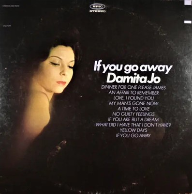 Damita Jo If You Go Away Epic Vinyl LP