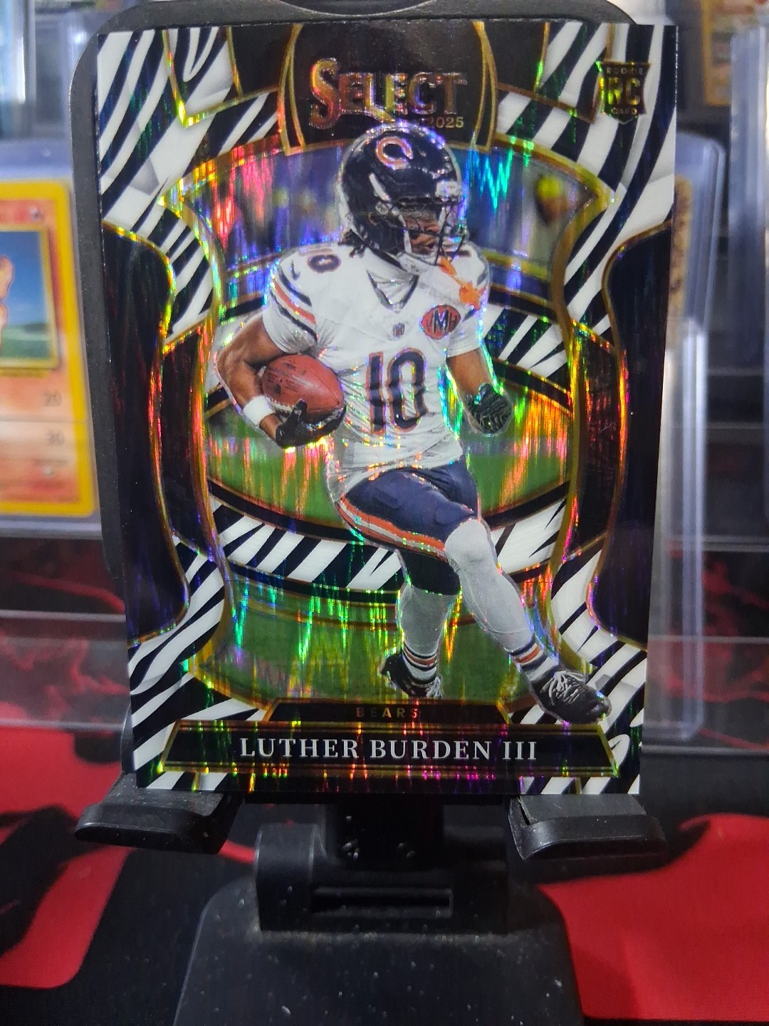 2025 Panini Select Luther Burden III RC Concourse Zebra Prizm Case Hit #72