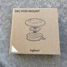 Logitech Rally Mic Microphone Pod Mount for Desktop or Ceiling White New Sealed